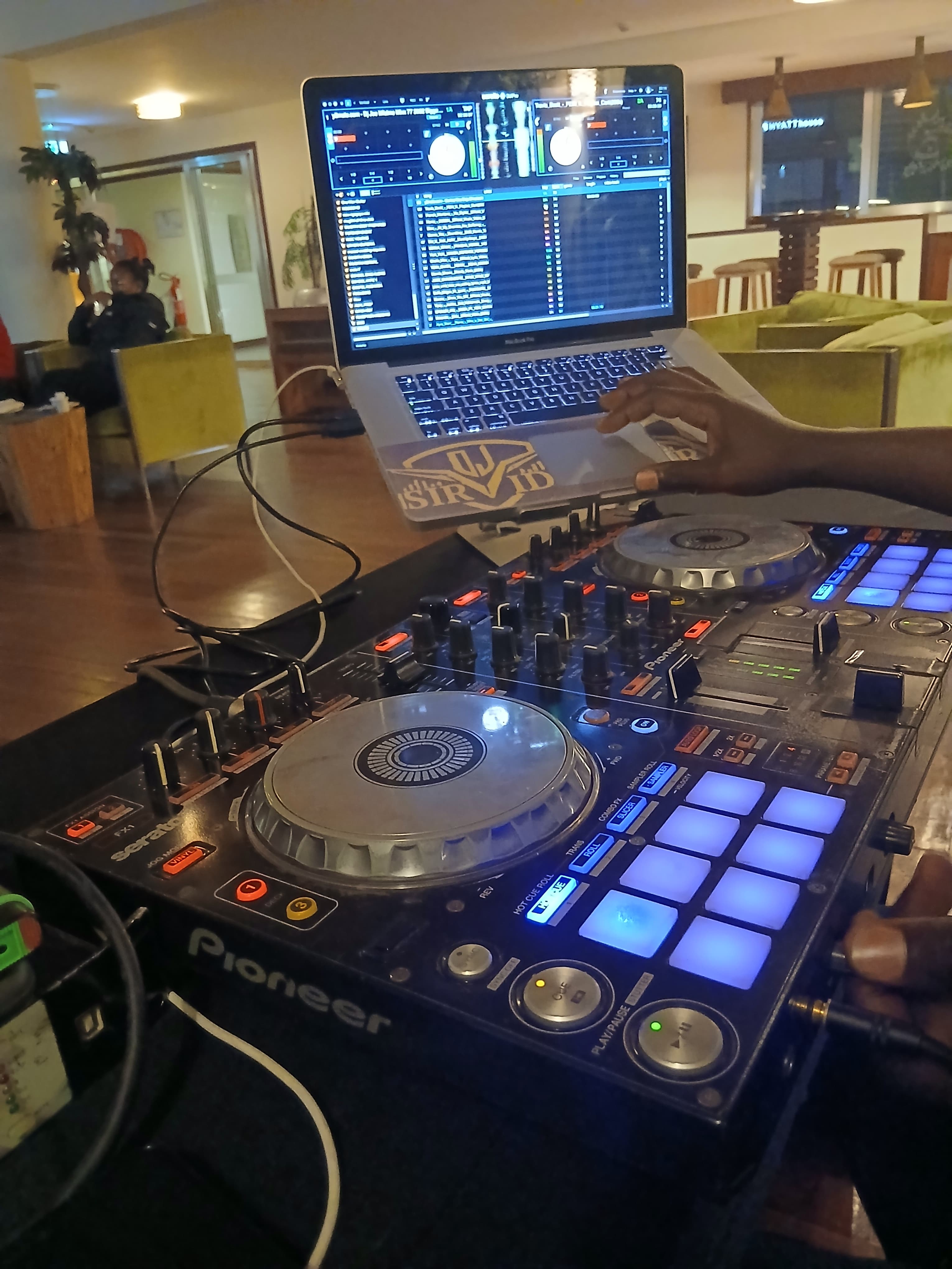 DJ set at an event