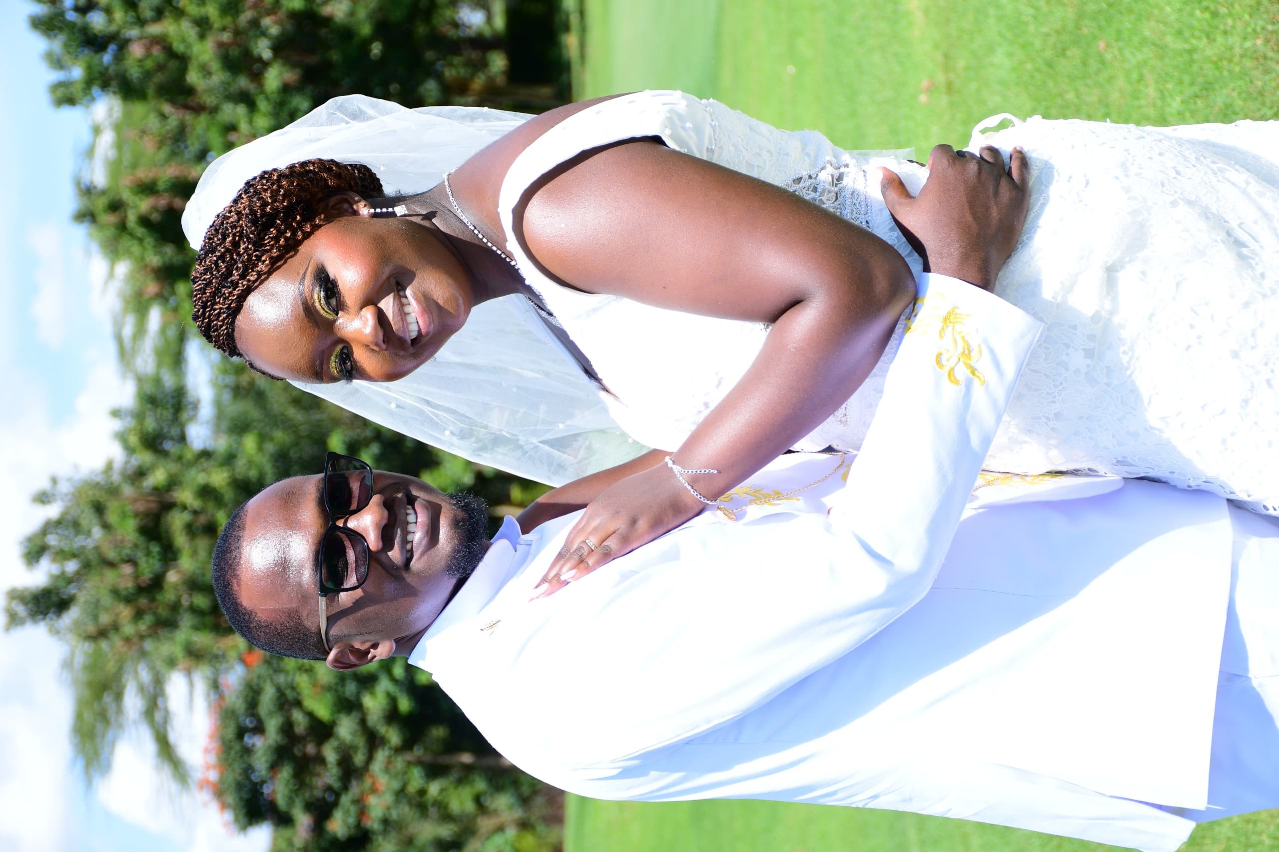 Wedding couple portrait